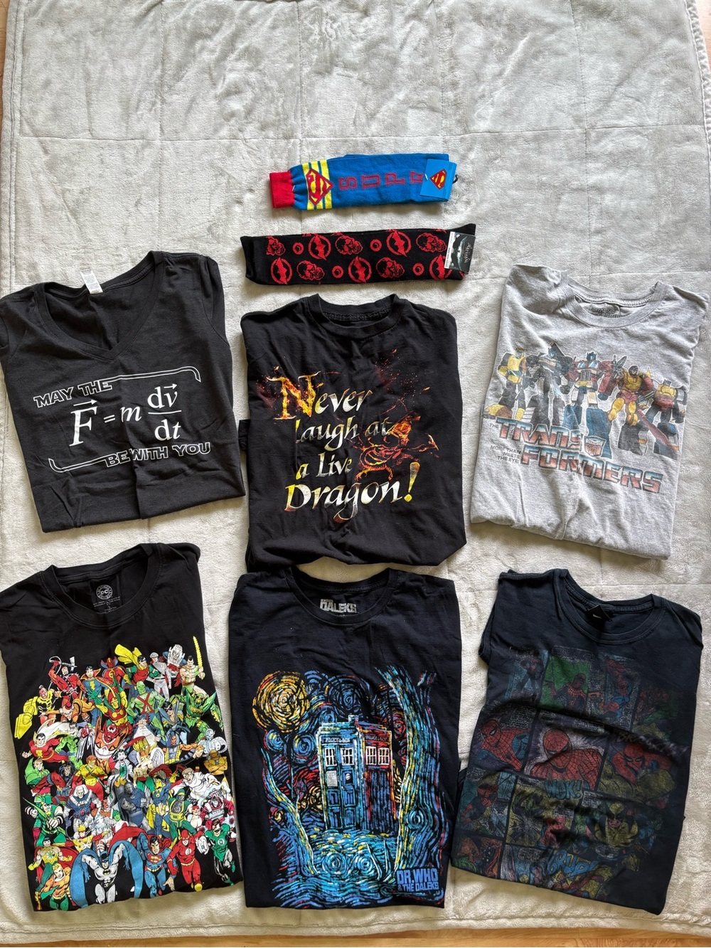 Adult Graphic T-Shirt - Superhero, Dr. Who, Transformers